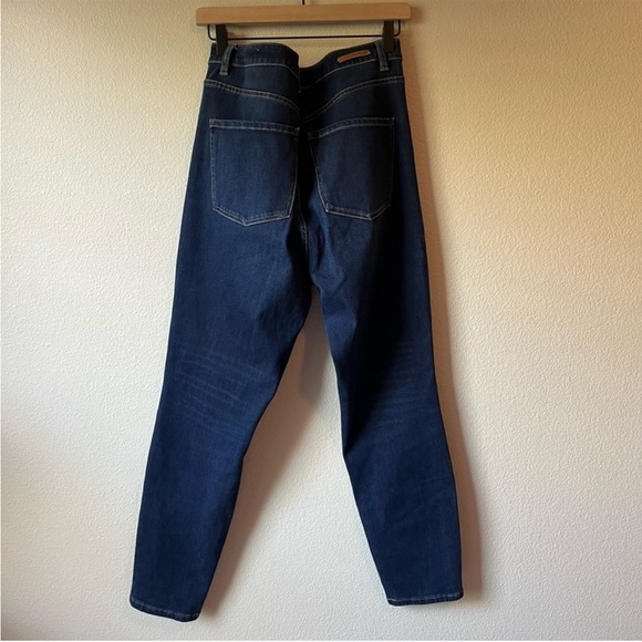 Soft Surroundings Dark Wash Blue Denim Slim Jeans Style 2CW54 Size 14 - Picture 4 of 6